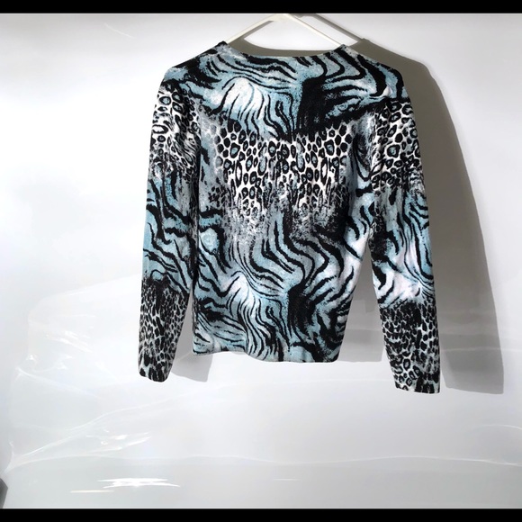 BCBGMaxAzria Leopard Print Sweater Size Large - Picture 2 of 10